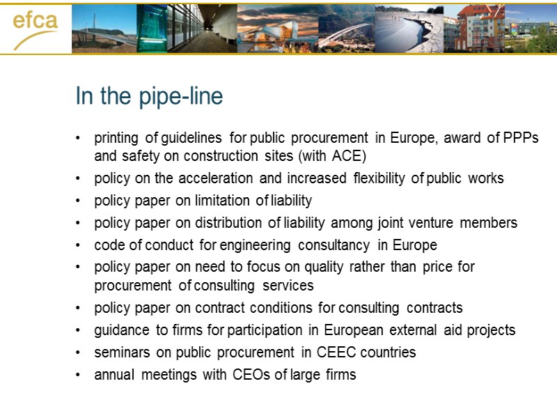In the pipe-line printing of guidelines for public procurement in Europe, award of PPPs